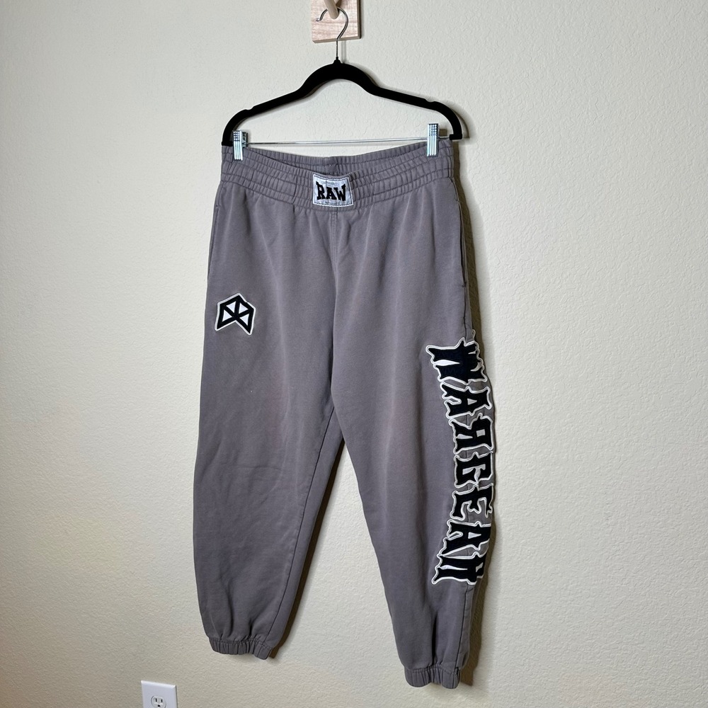 Rawgear Mens Wargear Graphic Joggers Grey Sweatpants Size Medium